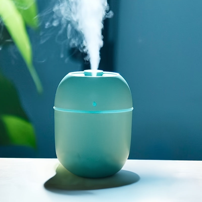 Compact & Practical Humidifier and Essential Oil Diffuser - 220ml Capacity, Portable Design, No Hassle Humidification, USB Powered, Pre-Filtered, Warm Mist, Ideal for Various Room Types, Humidifier for Home Use, Sleek Cylindr