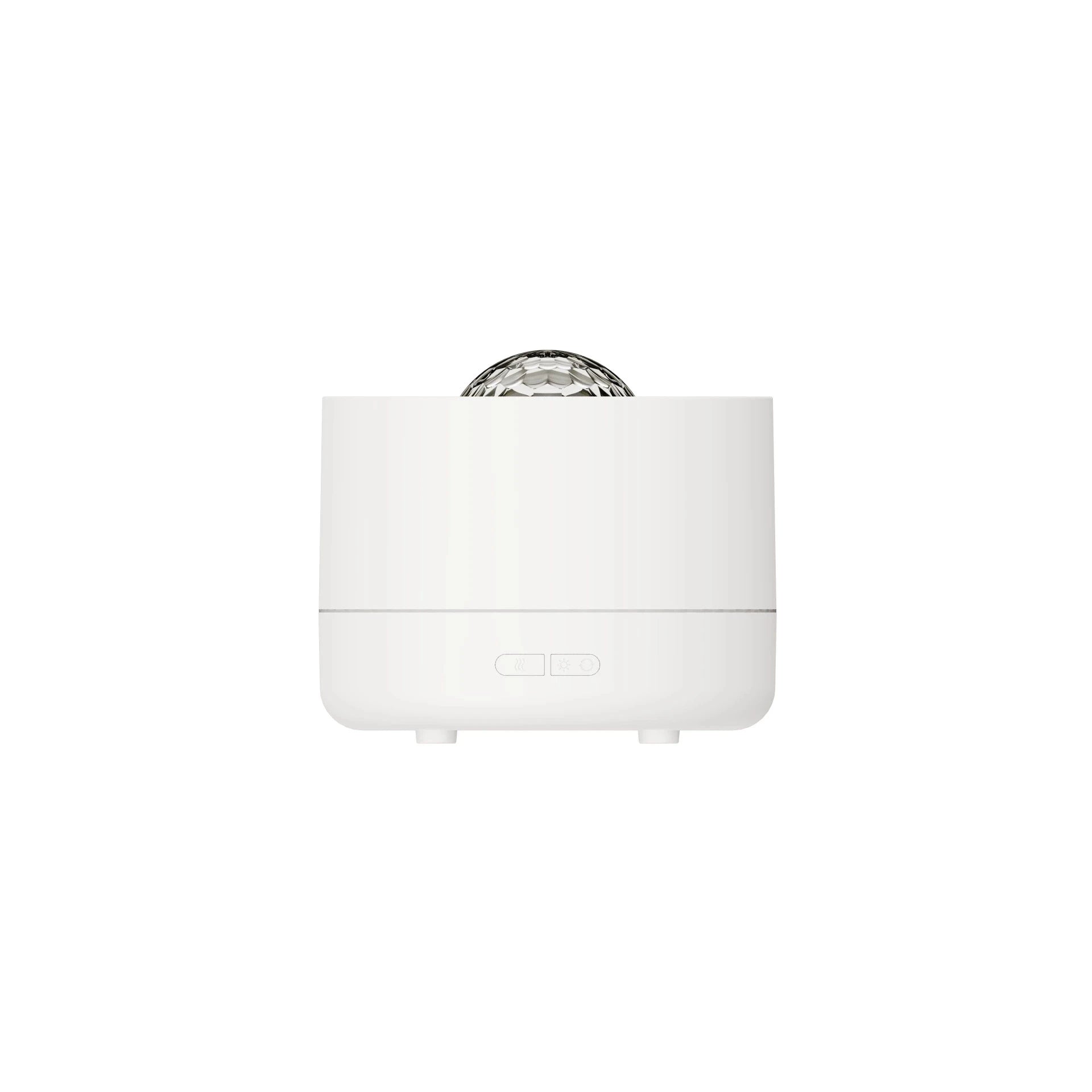 4 in 1 Air Humidifier with Starry Projector Aromatherapy Diffuser & Flame Effect, USB Rotate Projection Light Mist Maker Fogger