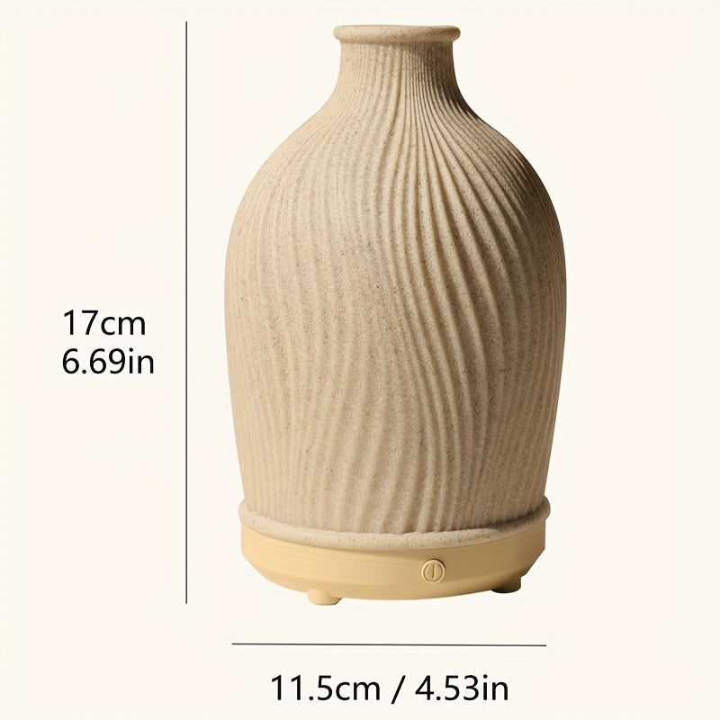 Handmade resin cover, Soundwave technology aroma diffuser, Aroma humidifier, Soundwave technology humidifier, Compatible with essential oil, Auto Shut-Off, Easy-to-Use, USB-Powered, Suitable for various room types.